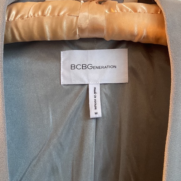Like-New BCBGGeneration Drape Front Jacket- Grey Frost, Medium - Picture 3 of 4